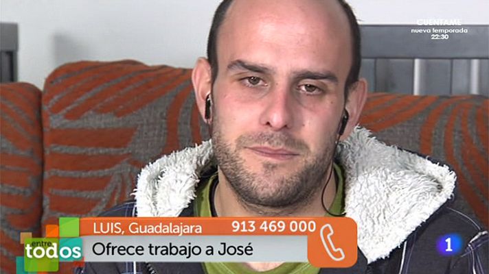 Entre todos - José recibe seis ofertas de trabajo