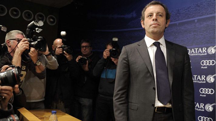  - Sandro Rosell presenta su dimisión como presidente del Barça
