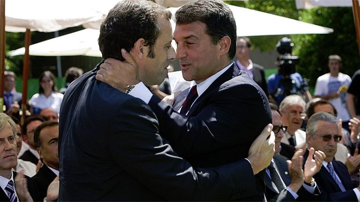 Telediario 1 - Rosell, acuerdos y desacuerdos con Laporta