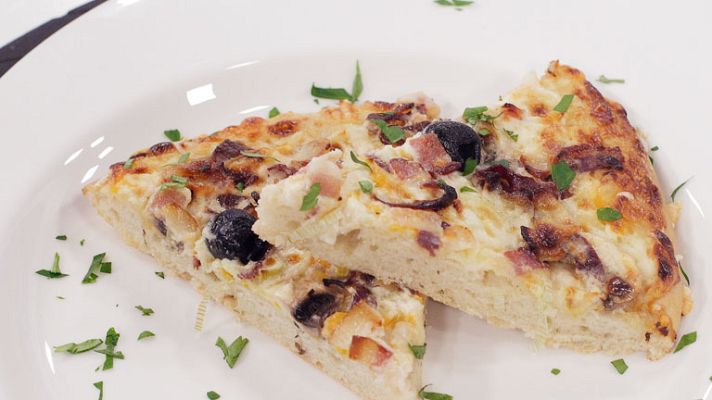 RTVE Cocina - Pizza cremosa con cecina