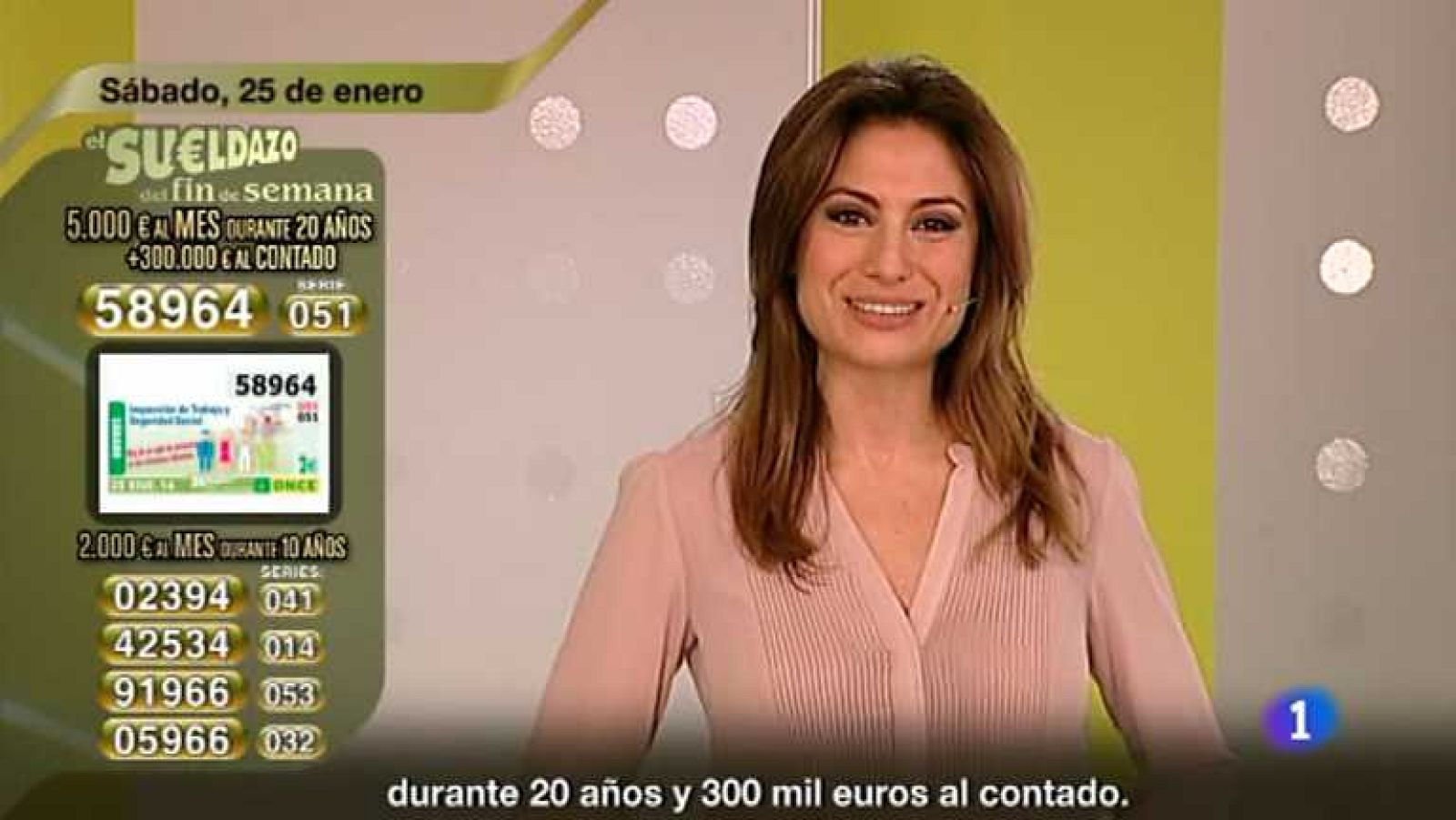 Sorteo ONCE - 25/01/14 - Ver ahora