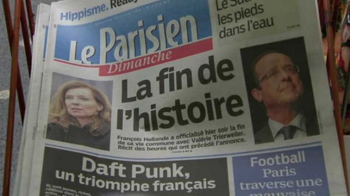 Telediario 1 - Hollande se separa
