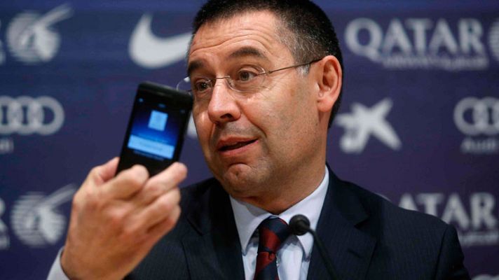 Telediario 1 - Bartomeu: "Ya no nos sorprende nada de lo que pasa en Madrid"