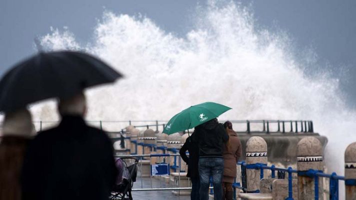 Telediario 1 - Remite el temporal en España