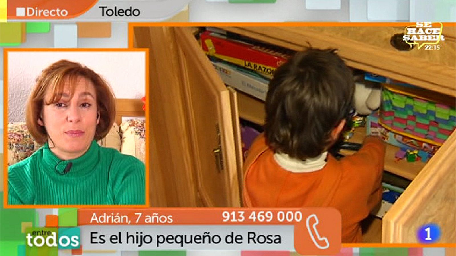 Entre Todos - Adrián, a su madre: "Estás muy guapa"