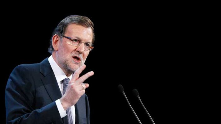 Telediario 1 - Mensaje de optimismo de Rajoy