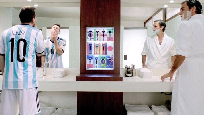 Telediario 1 - El duelo entre Messi y Federer