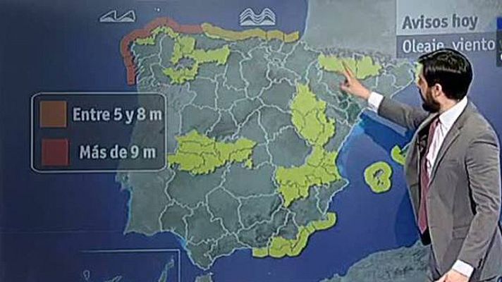 El tiempo - El temporal sigue siendo intenso en el noroeste peninsular