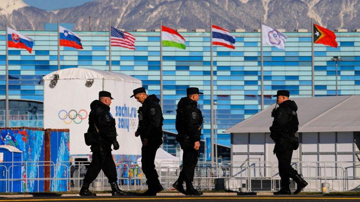 Telediario 1 - Sochi extrema las medidas de seguridad a 24 horas del inicio de los juegos