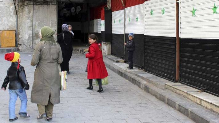 Telediario 1 - Disparos en Homs