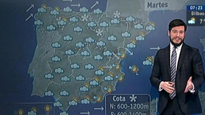 El tiempo - Nieve en la mitad norte peninsular