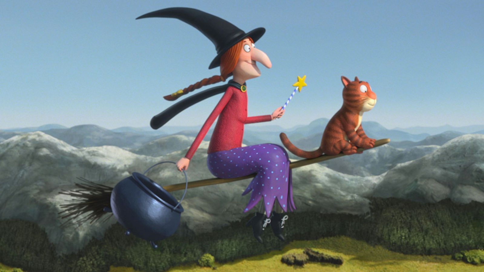 Tráiler de '¡Cómo mola tu escoba!' ('Room on the Broom'), nominado al Oscar al Mejor Cortometraje de animación 2014