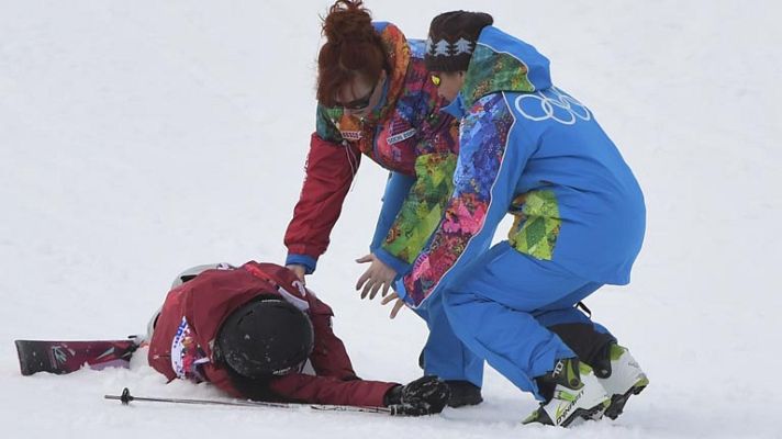 Telediario 1 - Las altas temperaturas de Sochi provocan más caídas