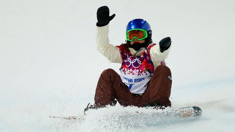 Primer ejercicio de Queralt Castellet en la final de 'half-pipe' | Ver