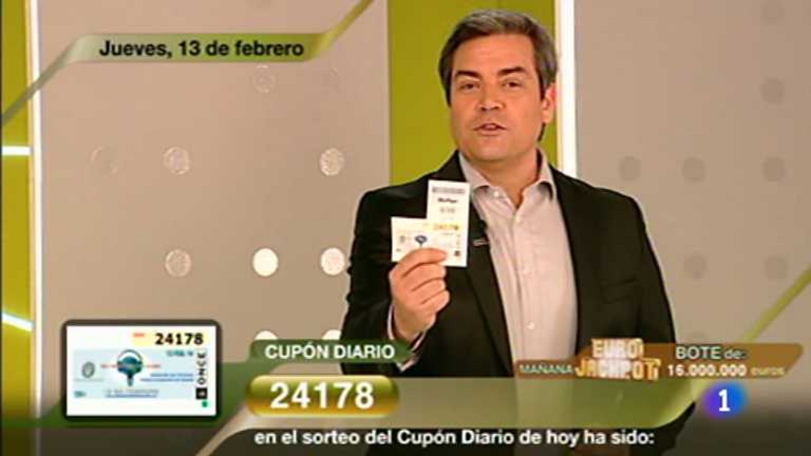 Sorteo ONCE - 13/02/14 - Ver ahora