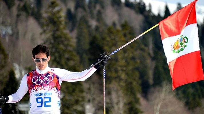 Telediario 1 - El peruano Carcelén, un ejemplo de entrega en Sochi