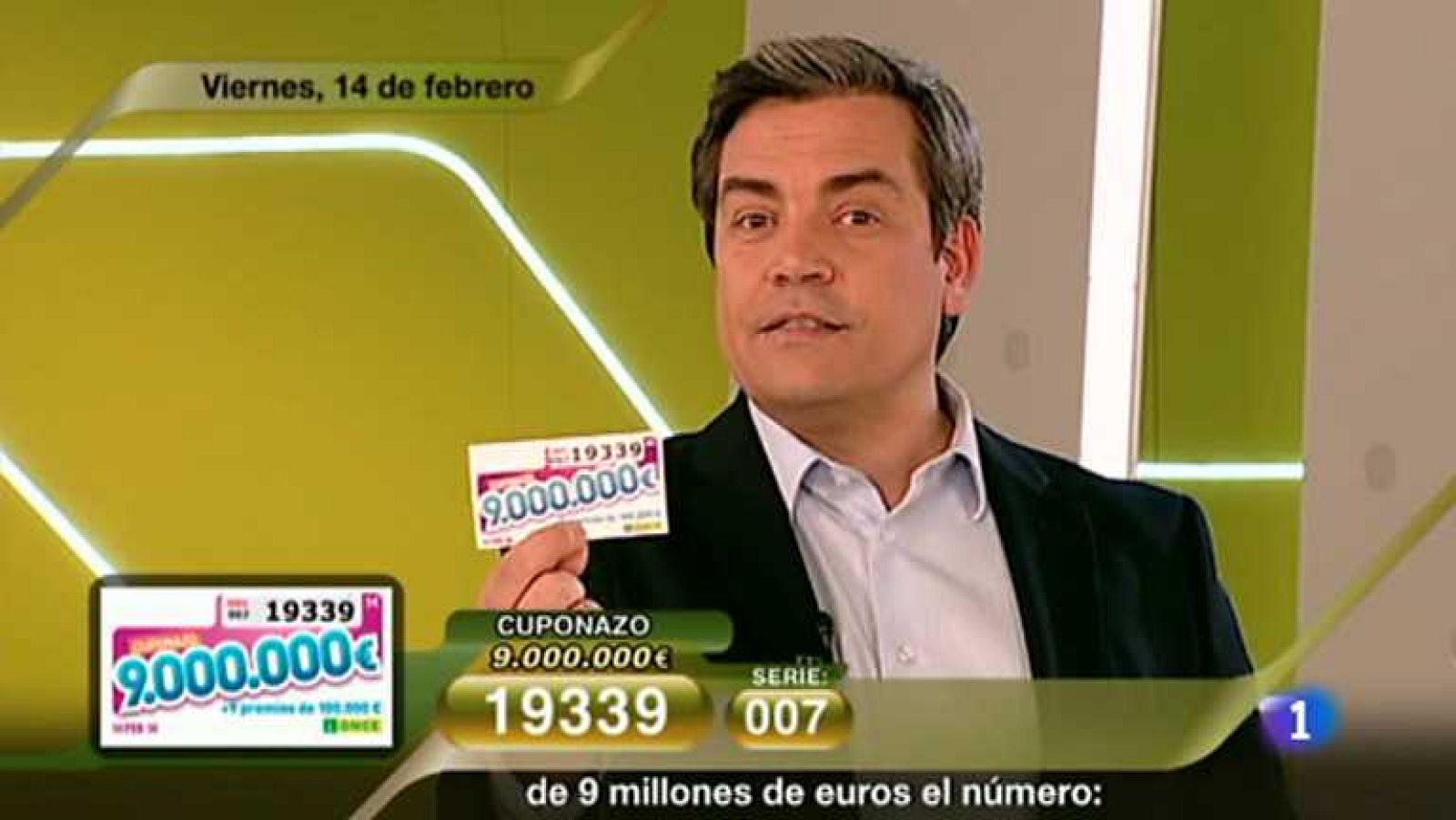 Sorteo ONCE - 14/02/14 - Ver ahora