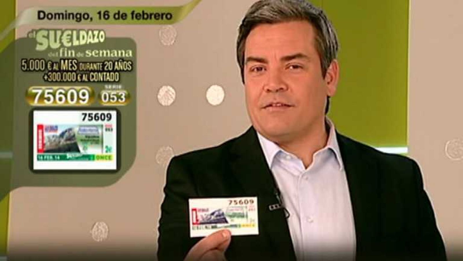 Sorteo ONCE - 16/02/14 - Ver ahora