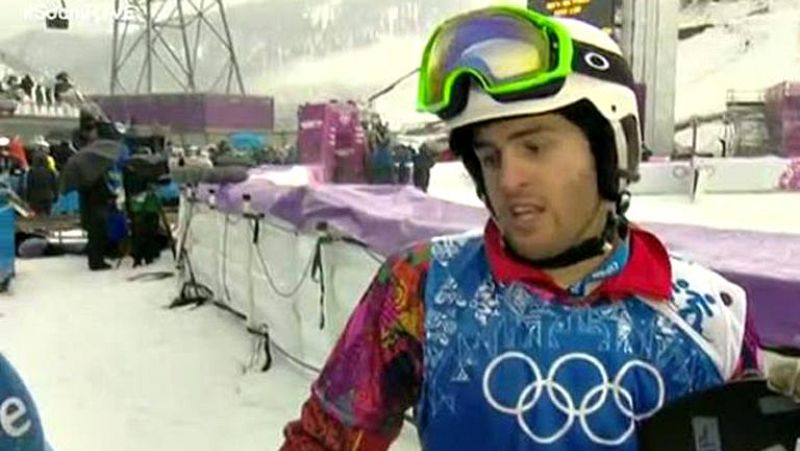 Lucas Eguibar: "Cuando la nieve está así, te puedes caer fácilmente"