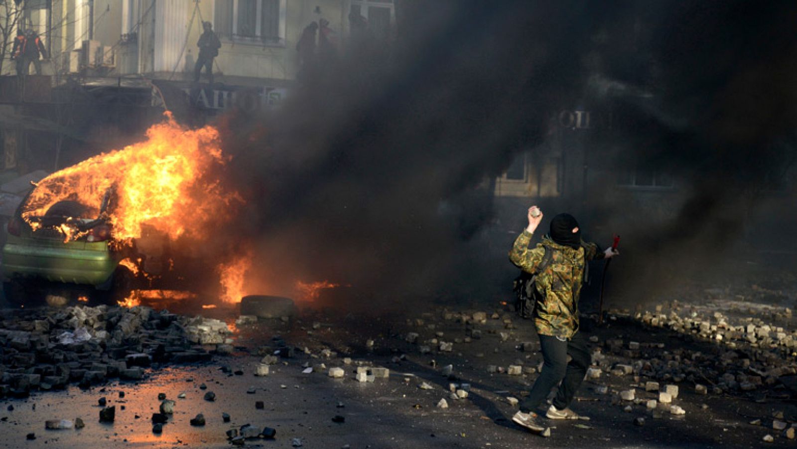 El rebrote de las protestas en Ucrania deja varios muertos | Ver