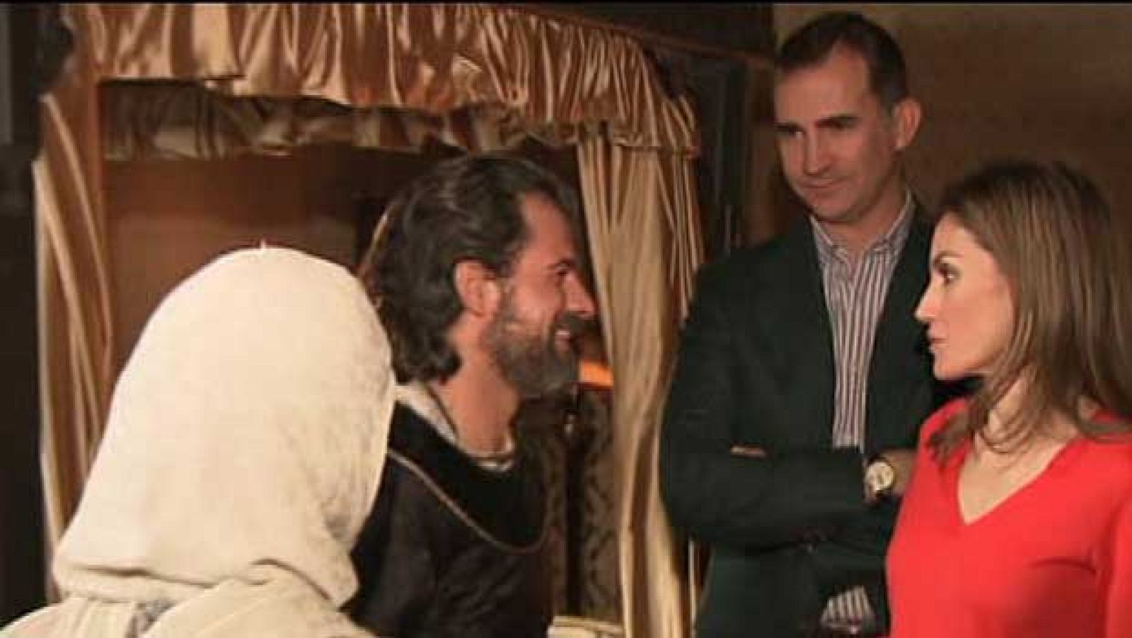 Los Principes en el rodaje de 'Isabel'