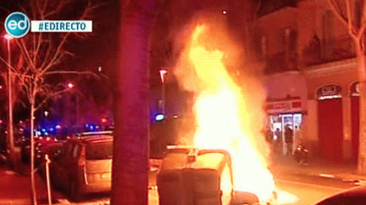España Directo - Violentos incidentes en Barcelona
