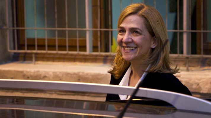 Telediario 1 - Declaración de la infanta por Nóos