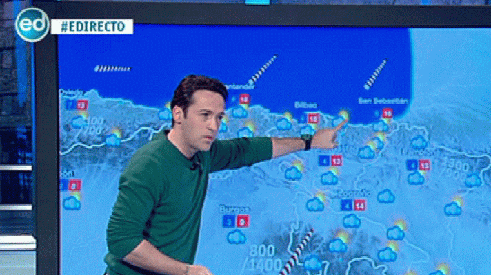 España Directo - Lluvia solo fuerte en el norte