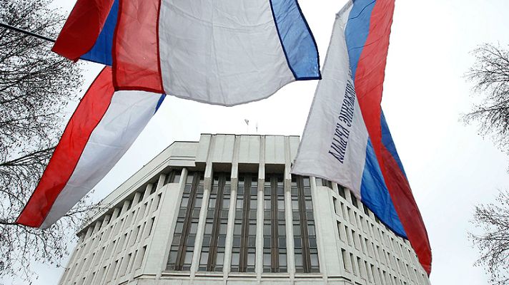 Telediario 1 - Preocupación situación Crimea