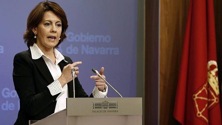 Telediario 1 - Barcina: "No voy a dimitir porque no voy a seguir la hoja de ruta de Bildu"