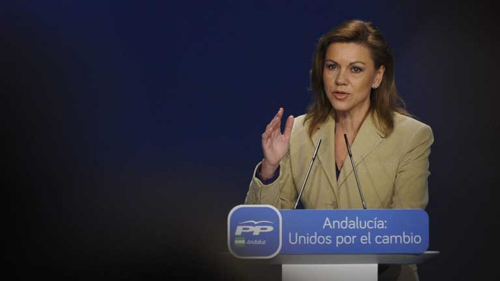 Cospedal inaugura en Andalucía el congreso que elegirá a Juan Manuel Moreno como su nuevo presidente