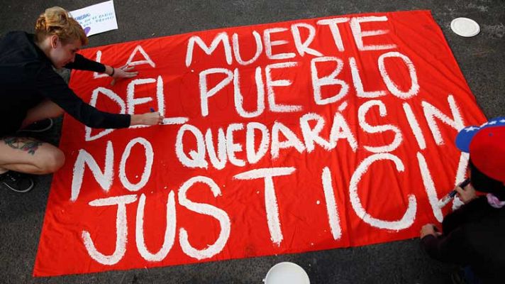 Telediario 1 - Enfrentamientos en Venezuela