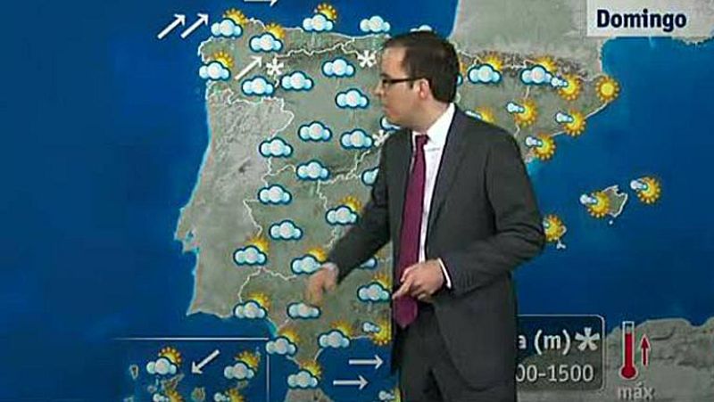 Precipitaciones débiles o moderadas en gran parte de la Península