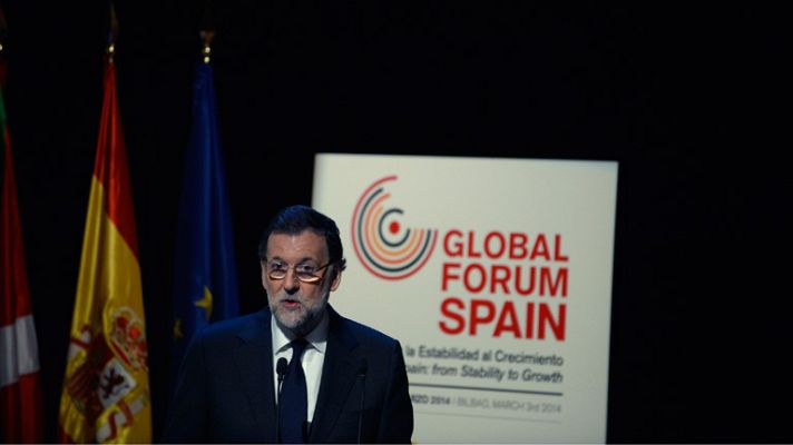 Telediario 1 - Rajoy insiste en que la situación económica ha mejorado gracias a las reformas del Gobierno
