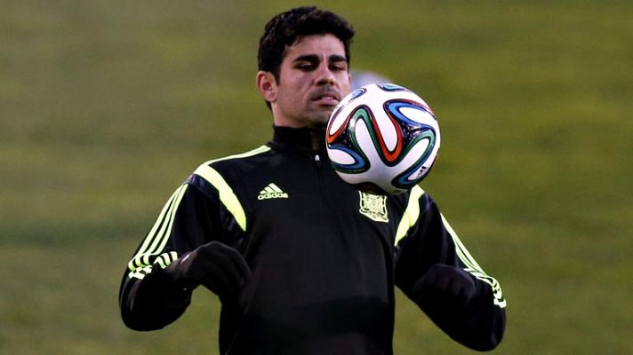 Telediario 1 - Diego Costa vive su primer día como internacional español