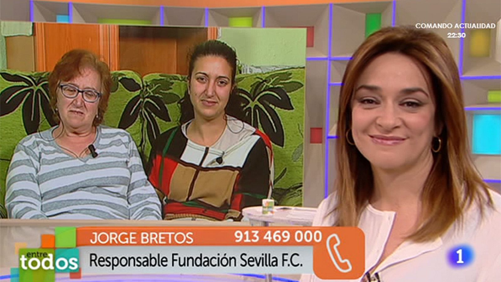 Entre Todos - La Fundación Sevilla F.C. invita a Abraham a ver un partido de fútbol