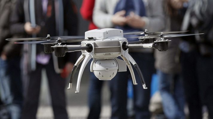 Telediario 1 - Vehículos no tripulados en el Salón Internacional de la Seguridad de Madrid