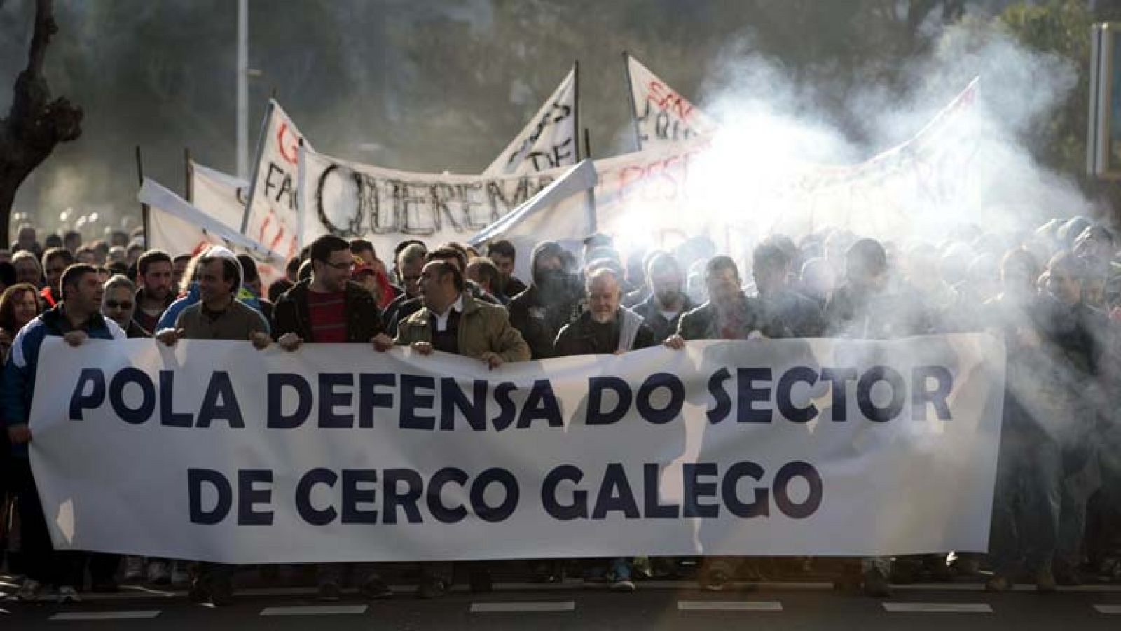 La flota gallega de cerco vuelve a manifestarse