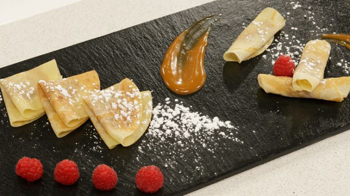 RTVE Cocina - Crepes rellenos con crema de anís