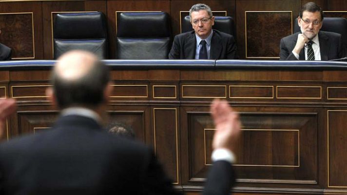 Telediario 1 - Sesión de control Congreso