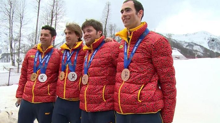 Telediario 1 - Santaca y Gorce suman las medallas españolas en Sochi