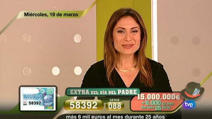 Sorteos ONCE - Sorteo ONCE - 19/03/14