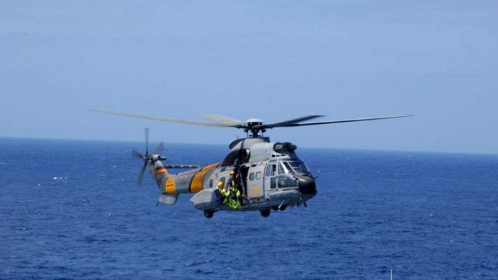 Telediario 1 - Accidente helicóptero militar Canarias