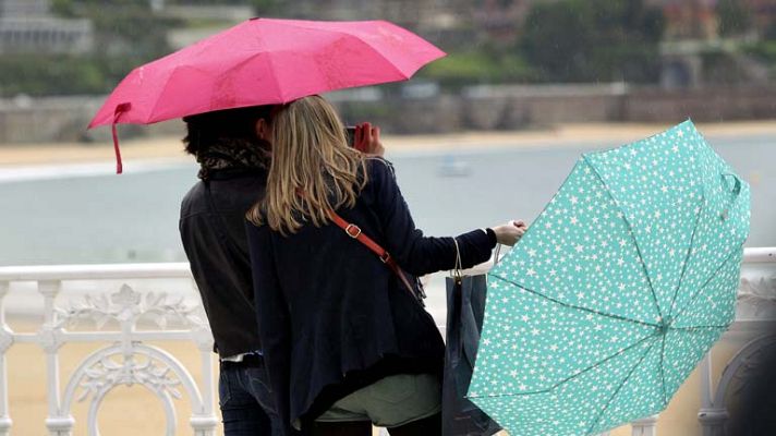 El tiempo - Lluvias en Galicia, Castilla y León y área de los Pirineos
