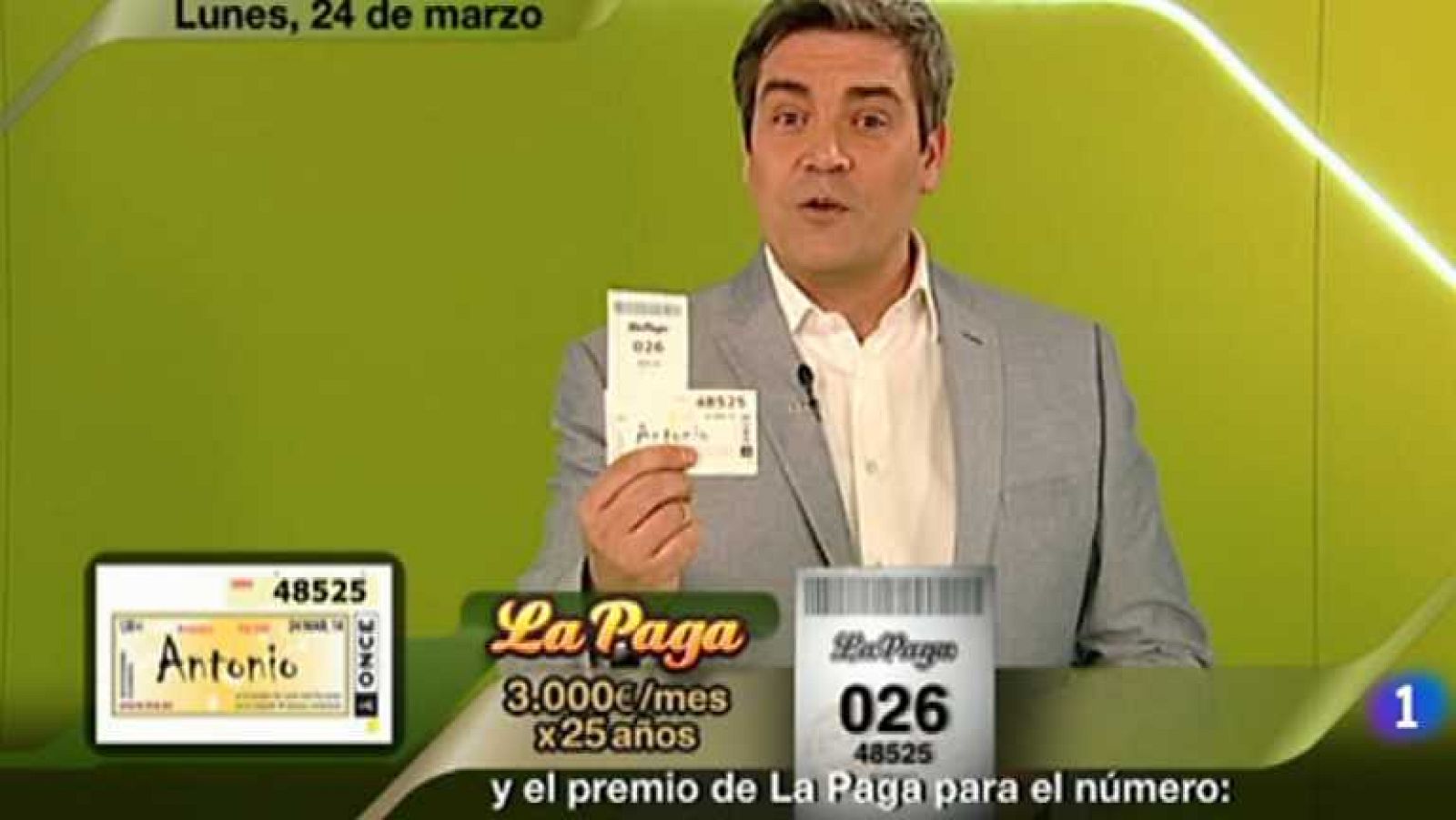 Sorteo ONCE - 24/03/14 - Ver ahora