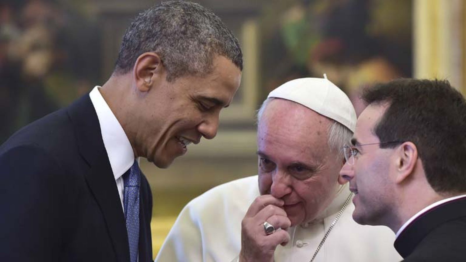 El Papa y Barack Obama se reunen durante casi 50 minutos, en el Vaticano