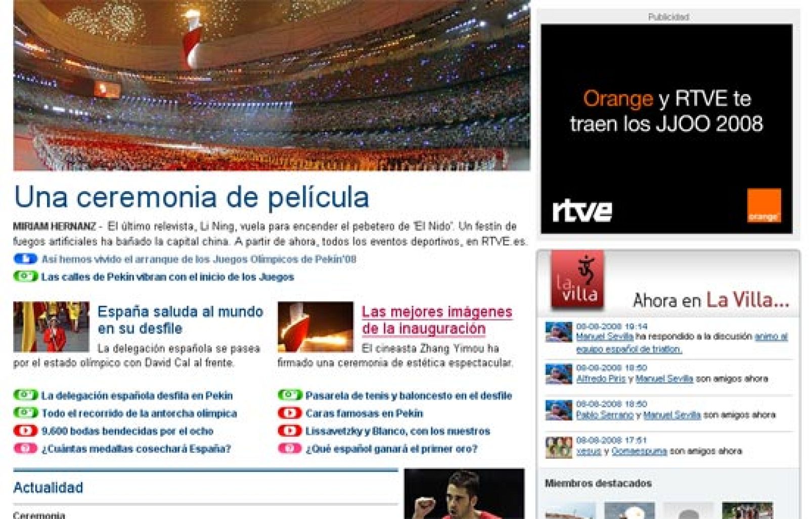 Sigue los Juegos a través de la web de TVE, www.rtve.es | Ver
