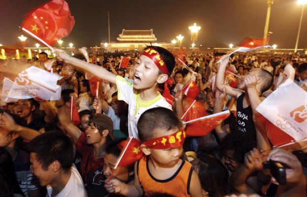  - Euforia de los chinos en sus Juegos