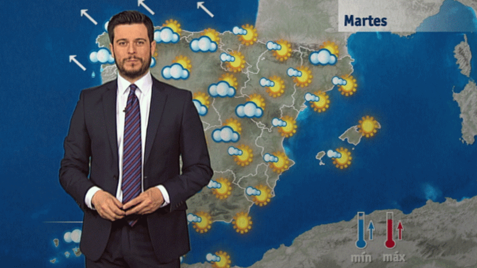 Cielos muy nubosos en el nordeste peninsular y Baleares