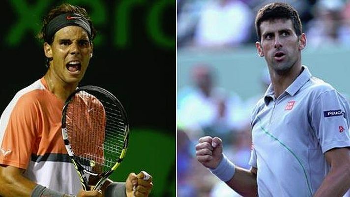Telediario 1 - Nadal, a superar a Djokovic para llevarse su primer título en Miami